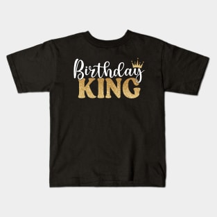 Birthday King Crowned Kids T-Shirt